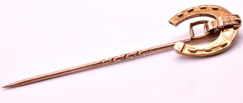 C.1890 9 Karat Horseshoe Stickpin