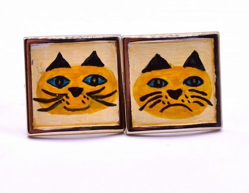 c.1960 Cat Cufflinks