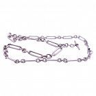 HM Bham 1897 Sterling Albert Chain Link Necklace