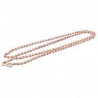 C1880  15 karat Gold Knot Curb Link Chain, 18"