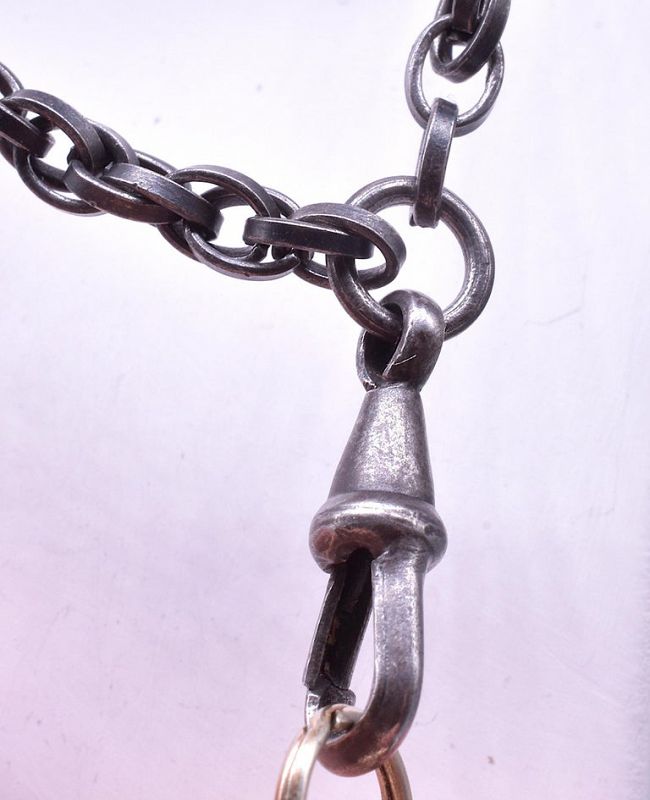 C1880 Gunmetal Fancy Link Chain Necklace, 54&quot;