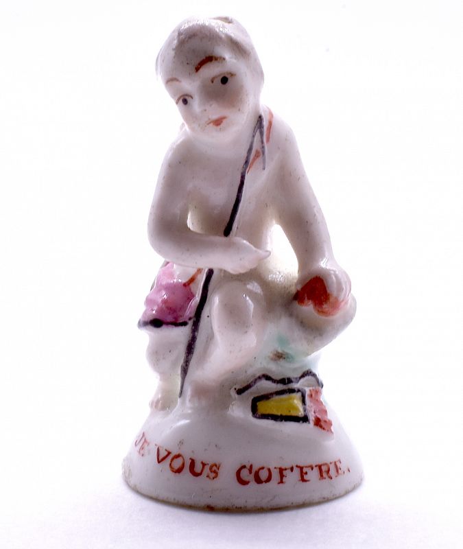 C1745, Chelsea Porcelain Seal Cupid &quot;Je Vous Loffre&quot;, Charles Gouyn