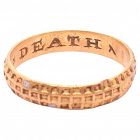 Renaissance era 22ct Poesy Ring With Inscription "Yours Till Death"