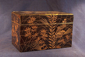 Japanese Edo Period Rimpa School Lacquer Box