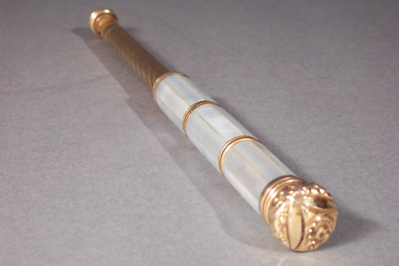 Mother of Pearl and Gold Filled Lorgnette Handle