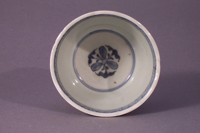 A Fine Japanese blue and white porcelain soba choko