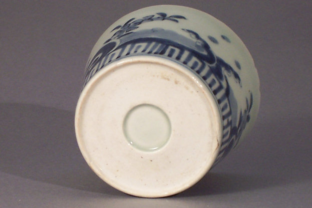 A Fine Japanese blue and white porcelain soba choko