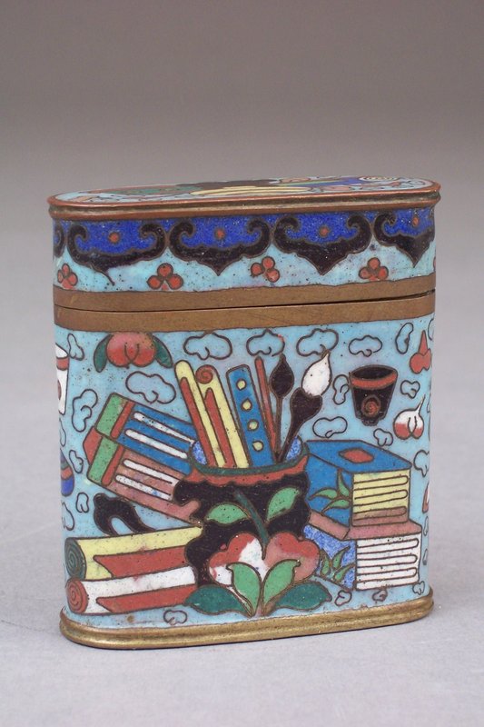 Good 19th Century Cloisonne Opium Container - Treasures