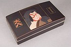 Lacquer Named Kabuki Actor Portrait Box, Daihachi Role