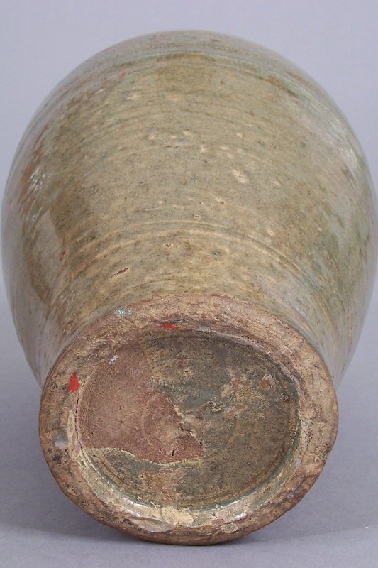 Korean Early Koryo Dynasty Celadon Maebyeong Vase