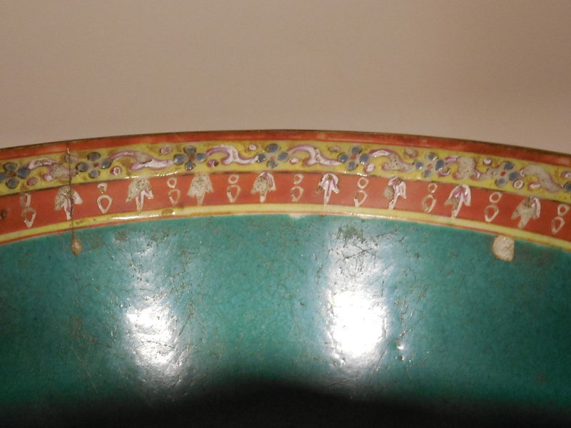 Chinese Porcelain Thai Market Benjarong Bowl, 19th Century