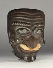 Early, Edo period Somen (full face mask armor). Replaced, period, nose