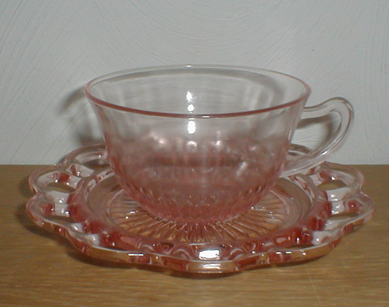 Old Colony pink Cups &amp; Saucers