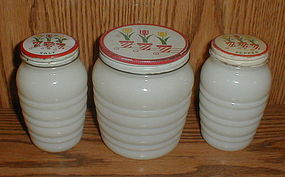 Ivory Tulip Lid Range Set