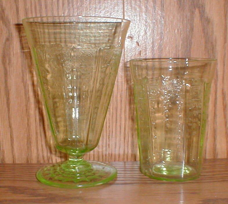 Green Princess Tumblers 4&quot; &amp; 5 1/4&quot;