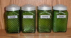 Owens Illinois Forest Green Shaker Set