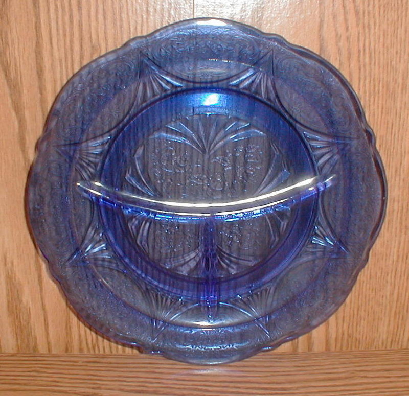Cobalt ROYAL LACE Grill Plates