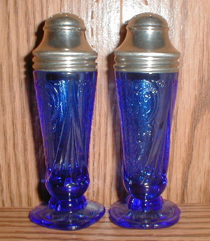 Cobalt ROYAL LACE Salt &amp; Pepper Shakers