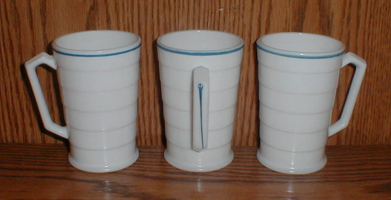 Moderntone &quot;Blue Stripe&quot; Mugs