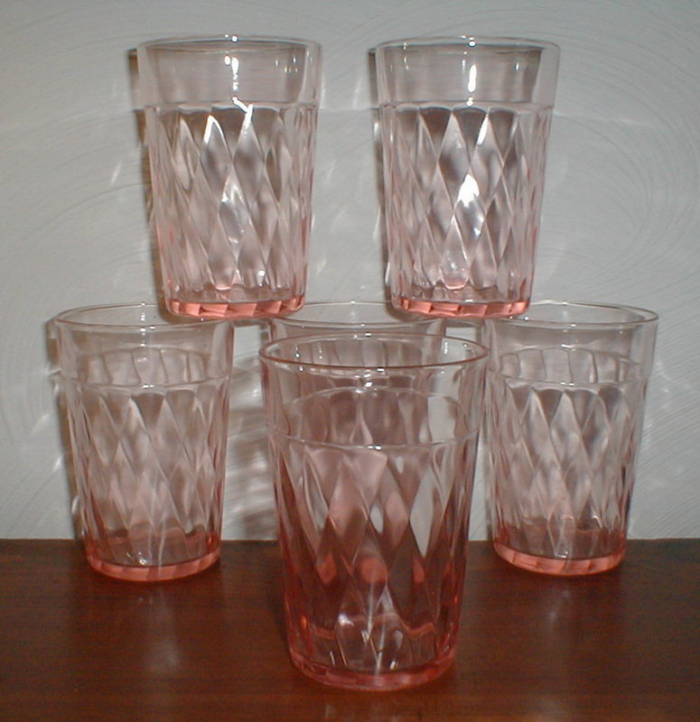 Pink DIAMOND OPTIC Tumblers