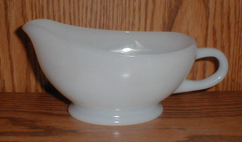 Fire King White Gravy Boat