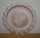 Pink Old Colony Lace Edge 10 1/2" Dinner Plate