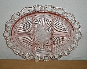 Pink Old Colony 5 part 12 3/4" Platter