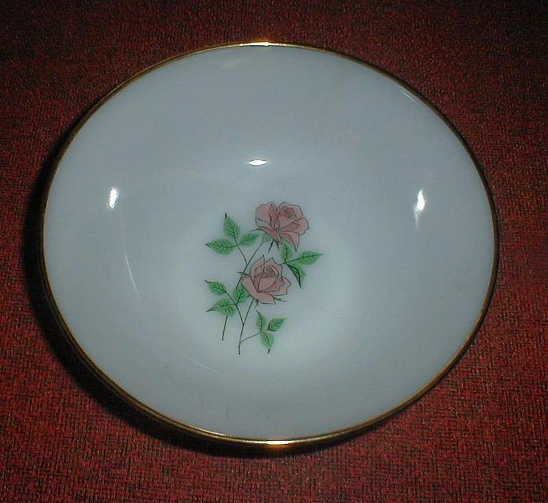 Fire King ANNIVERSARY ROSE 8 1/4&quot; Vegetable Bowl