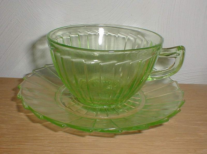 Green SIERRA Cups and Saucers