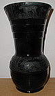 Paden City BLACK FOREST 10" Vase - black
