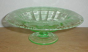 Paden City Black Forest 9 3/4" green Console Bowl