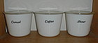 McKee 40 oz. Canisters - White - Coffee, Cereal & Flour
