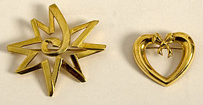 Tiffany Gold Pins