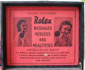 1934 ROLEX Quack Medicine Boxed Massage Machine + Booklet +Attachments