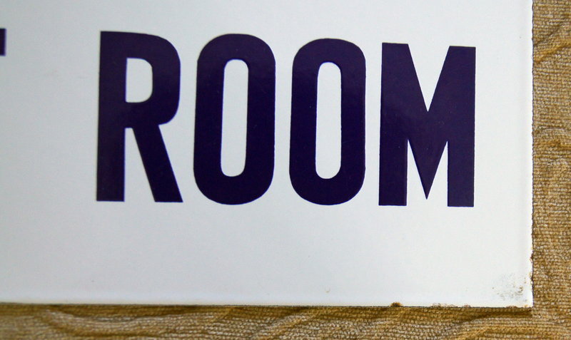 1930s JIM CROW Segregation COLORED REST ROOM Sign