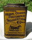 Rare Veterinary Horse Remedy Cure Tin Great Graphics