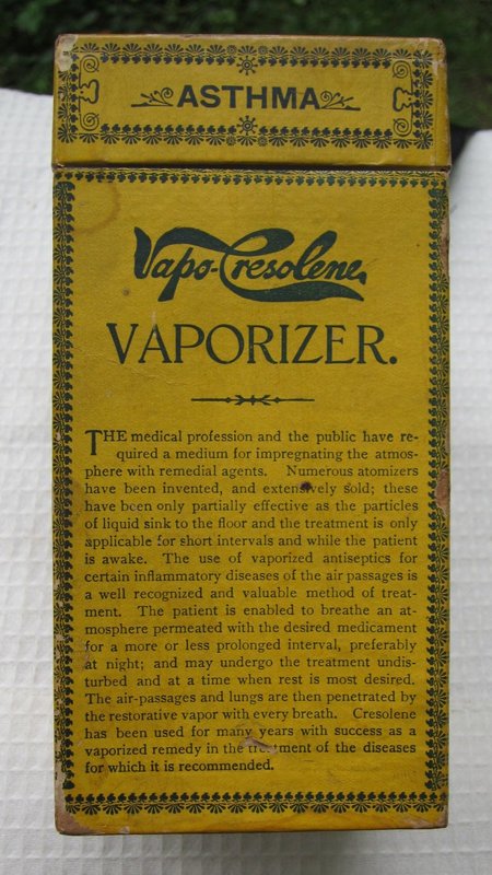 C1900 Victorian Vapo Cresolene InhalerLung Lamp for Asthma