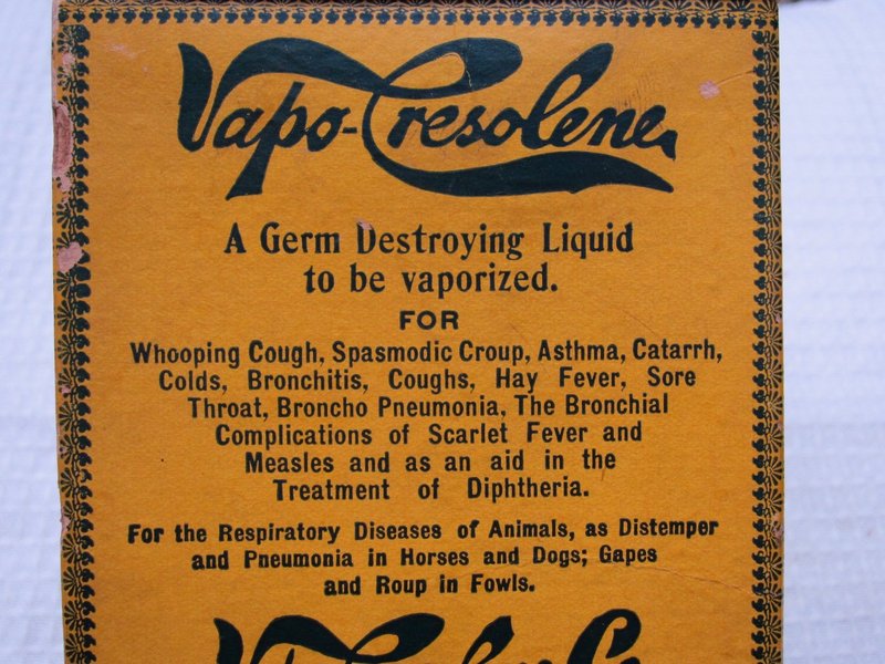 C1900 Victorian Vapo Cresolene InhalerLung Lamp for Asthma