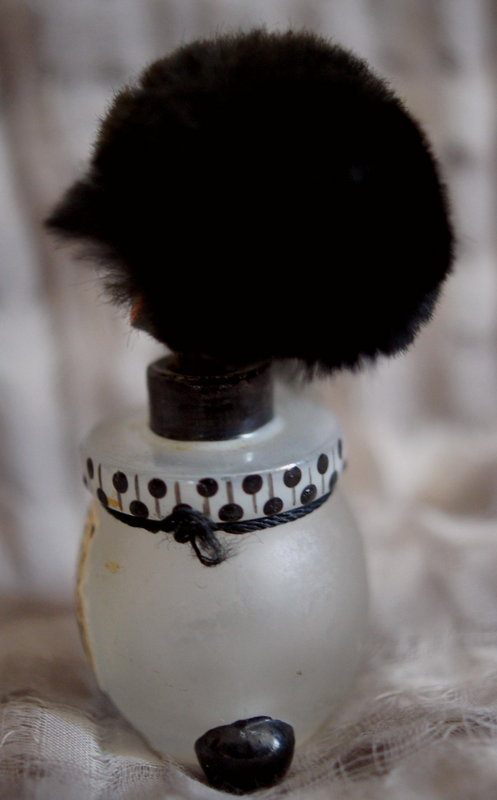 Ca 1919 Satin Glass Vigny France Black Golliwogg Perfume