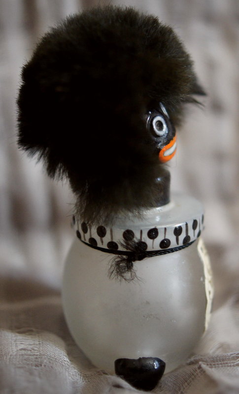 Ca 1919 Satin Glass Vigny France Black Golliwogg Perfume