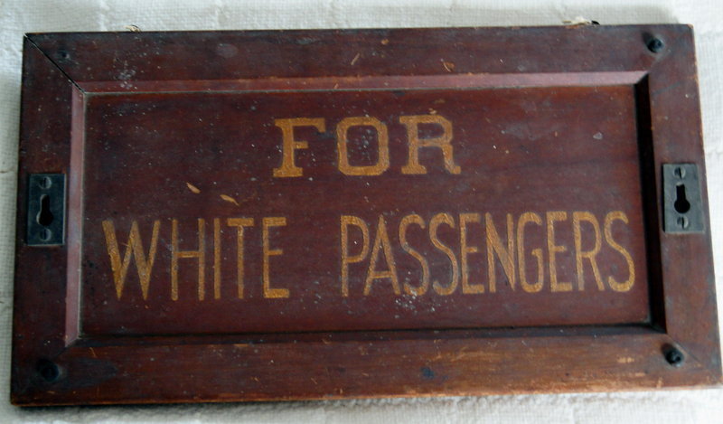 RARE1930 Black Segregation “Jim Crow” COLORED RACE Sign