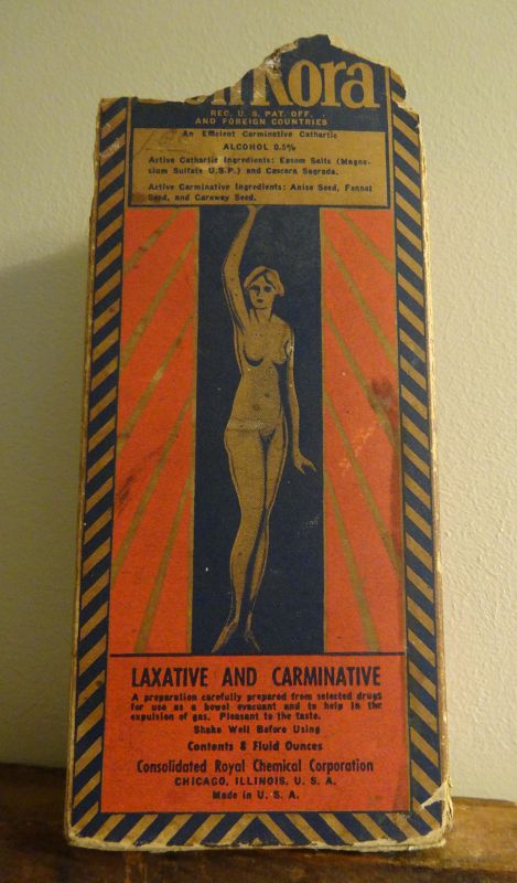 1930s BonKora Patent Medicine NOS with Nude Female Image forWeightLoss