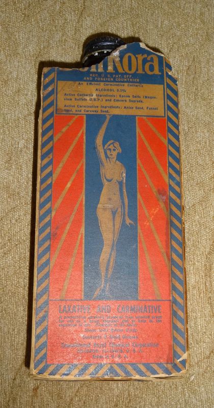 1930s BonKora Patent Medicine NOS with Nude Female Image forWeightLoss