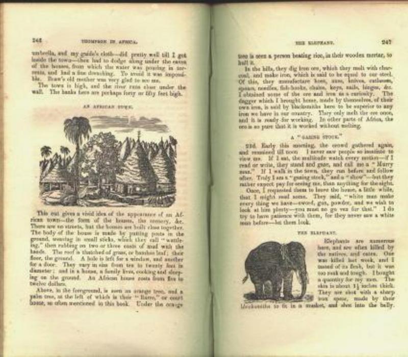 1852 THOMPSON IN AFRICA Sierra Leone Mendi Amistad BlackHistory Book