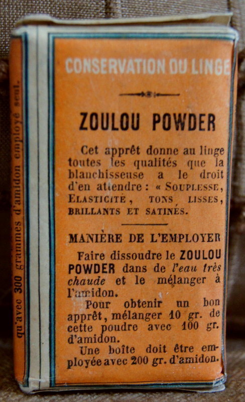 C1900 FAB French Black Memorabilia ZOULOU ZULU Powder