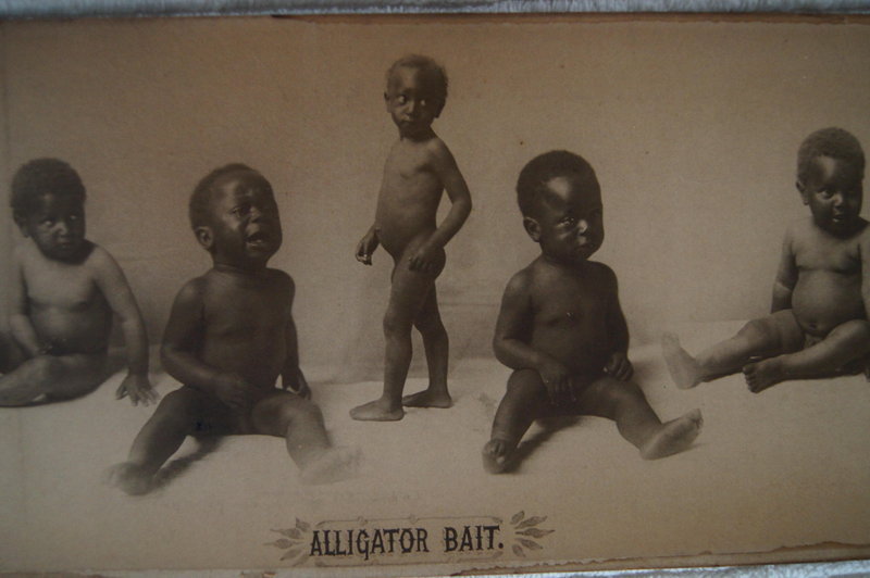 1897 Racist Lithograph ALLIGATOR BAIT McCrary + Branson