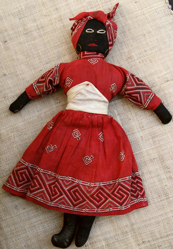 C1920 Fabulous Vintage Black Memorabilia Folk Art Cloth Mammy Doll