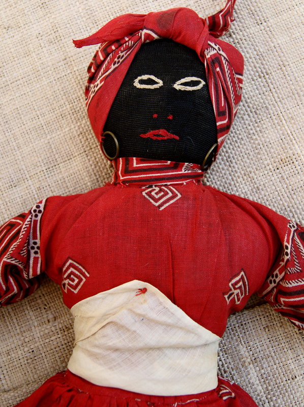 C1920 Fabulous Vintage Black Memorabilia Folk Art Cloth Mammy Doll