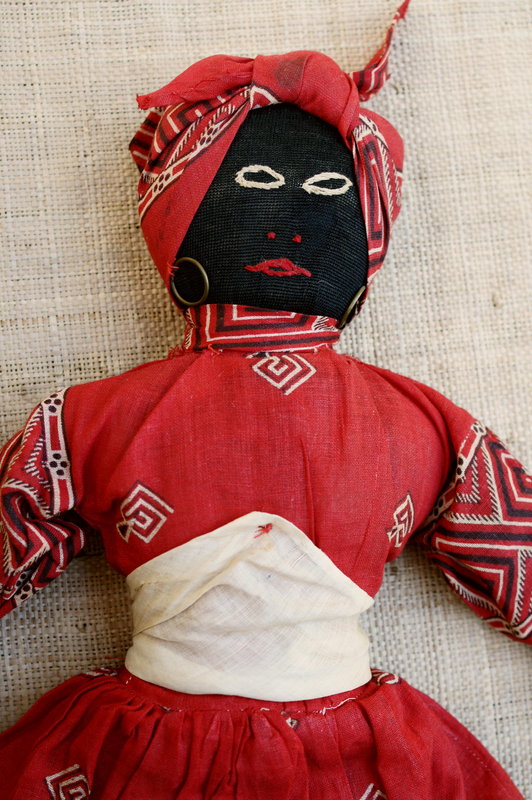 C1920 Fabulous Vintage Black Memorabilia Folk Art Cloth Mammy Doll