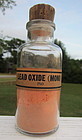 Fabulous Early Chemist Pharmacy LEAD OXIDE Bottle